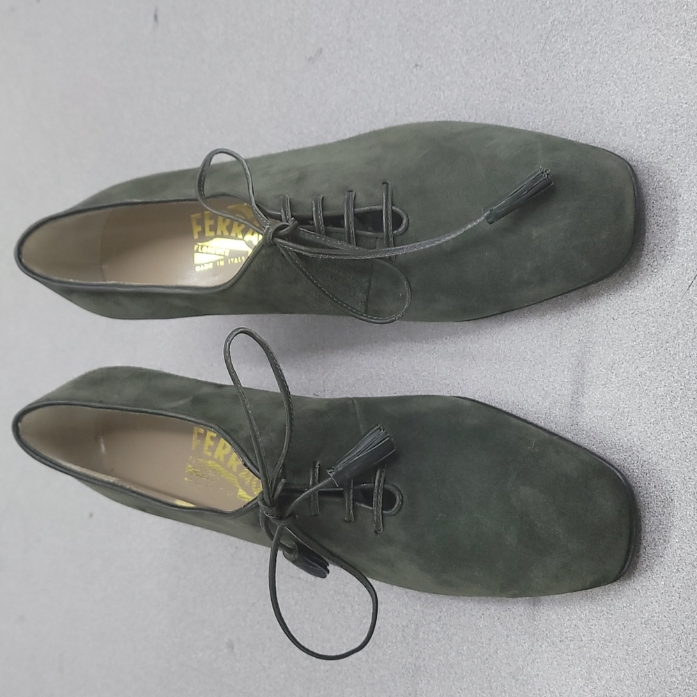 Ferragamo Salvatore Vantage Green Size 6 1/2 B